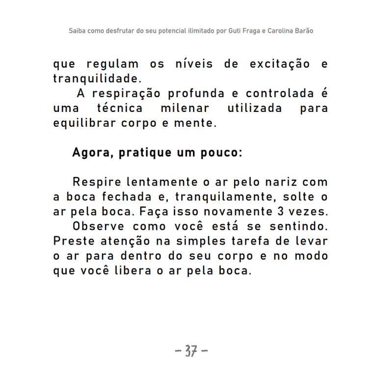 Amostra - Técnica Respiração